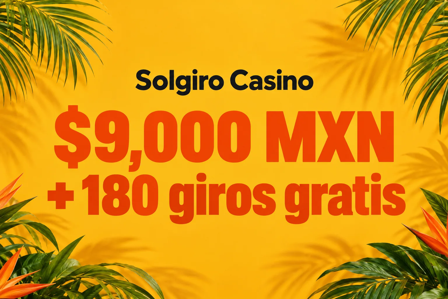 $9,000 MXN + 180 giros gratis